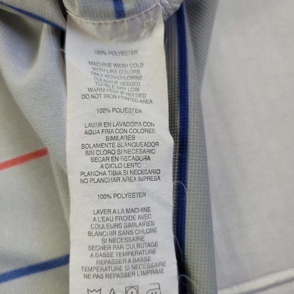 Callaway Gray Striped Golf Polo Shirt Men's - Picture 7 of 8